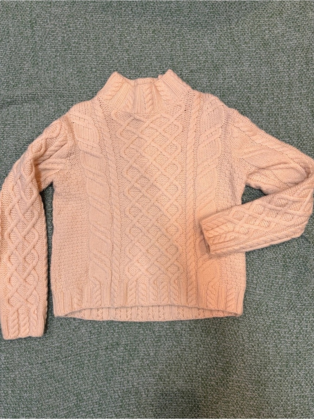 Paul James Sweater Women’s Size Medium  100% Wool Cable Knit Pullover